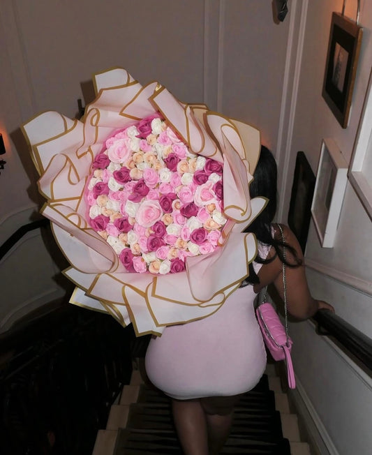 150 XL Pink & White Rosa