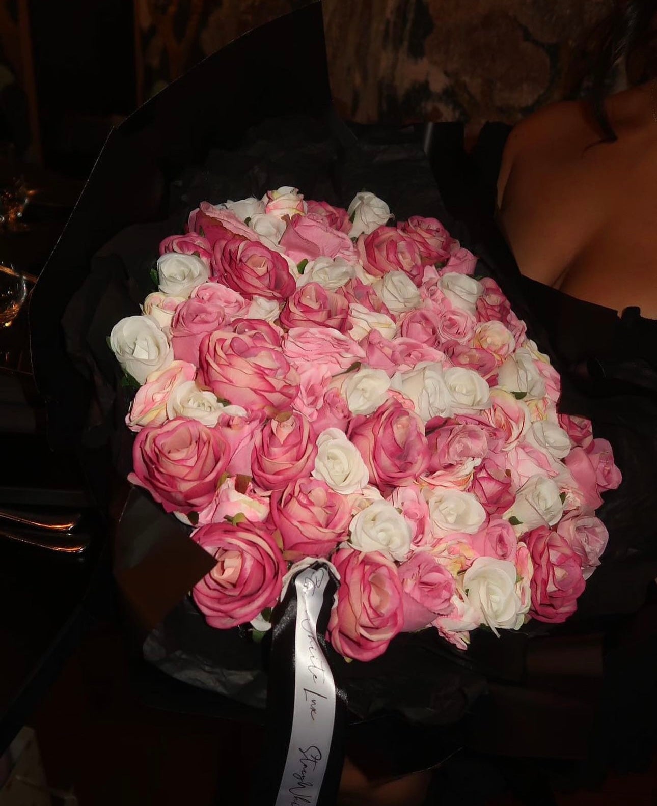 75 Pink & White Rosa